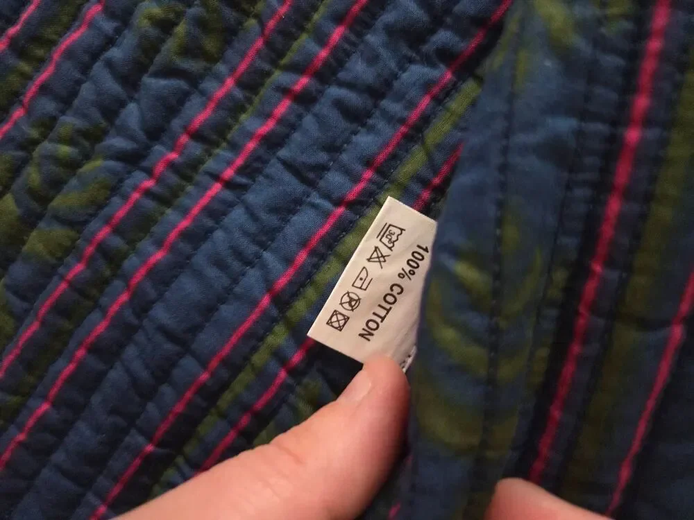 Julia Amory Dakota Quilted Striped Jacket Sz Medium